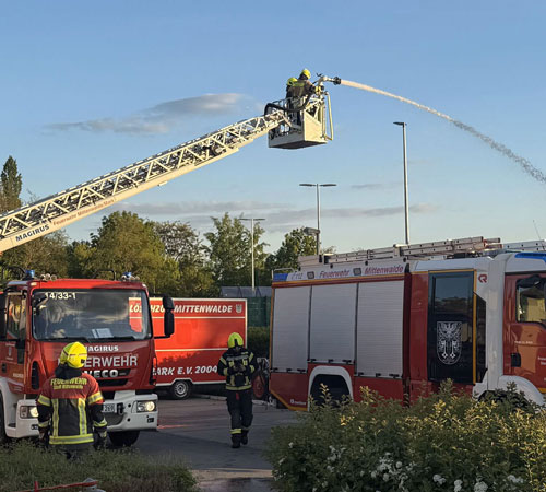 Ausbildung mit der Feuerwehr Mittenwalde