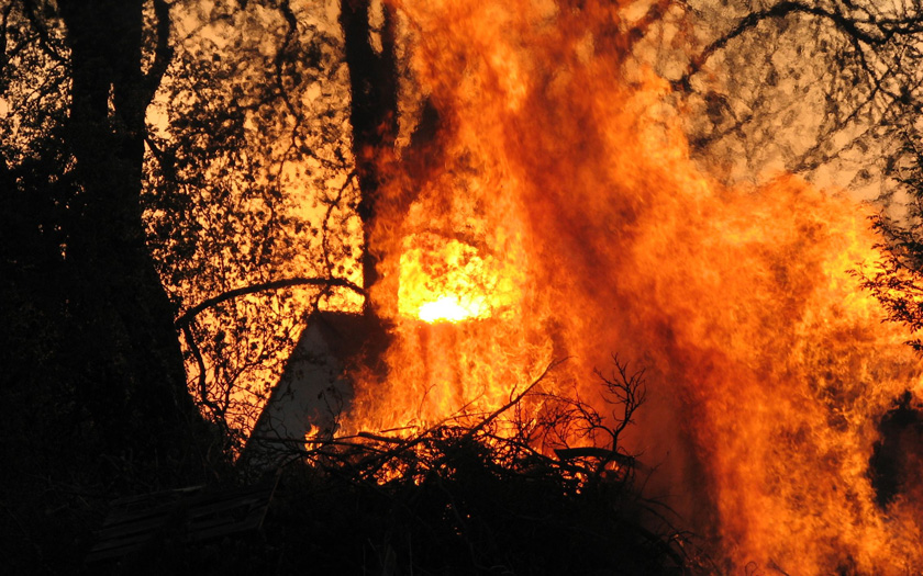 Foto von unserem Osterfeuer